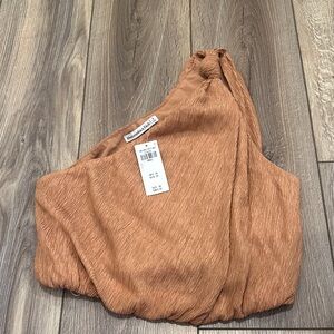 Abercrombie & Fitch Textured One Shoulder Top